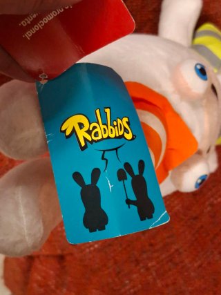 Peluche Rabbid Obrero Play by Play