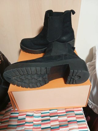 Botines Corina Mujer Talla 38 Negro