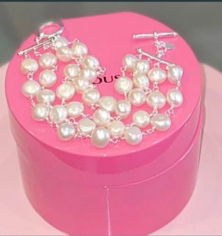 Pulsera Tous Perlas Plata
