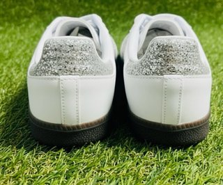Adidas Samba Glitter Blancas y Plateadas