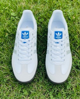 Adidas Samba Glitter Blancas y Plateadas