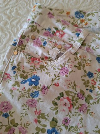 Pantalón mujer estampado floral talla 38