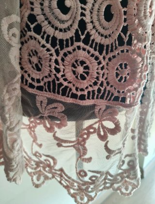 Chaqueta de punto rosa