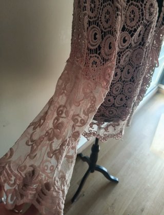 Chaqueta de punto rosa
