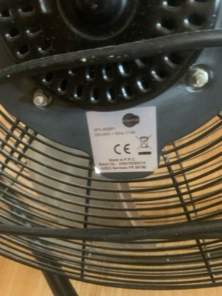 Ventilador de suelo Equation Negro/Gris