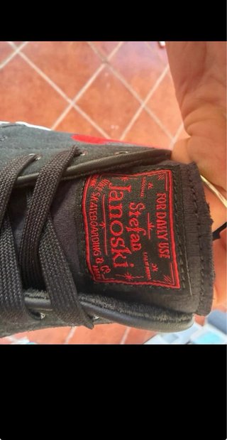 Zapatillas Nike SB Janoski OG Negras Rojas