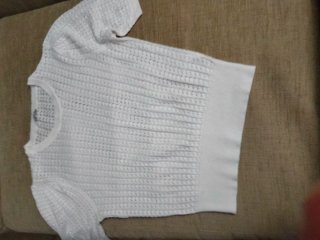 Jersey calado punto verano blanco