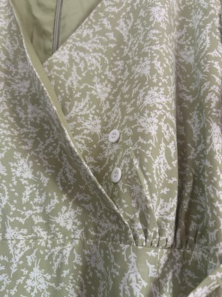 Vestido verano verde Estampado floral