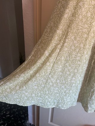 Vestido verano verde Estampado floral