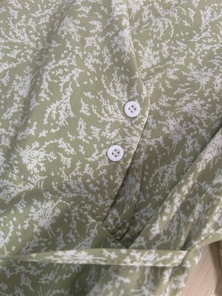 Vestido verano verde Estampado floral