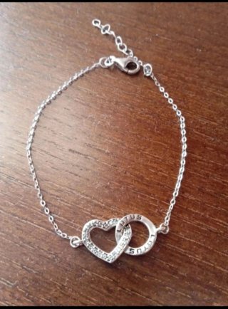 Pulsera de plata con corazón. Lotus Silver
