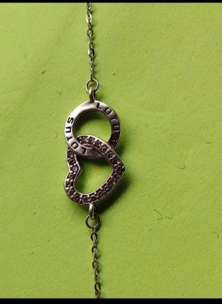 Pulsera de plata con corazón. Lotus Silver