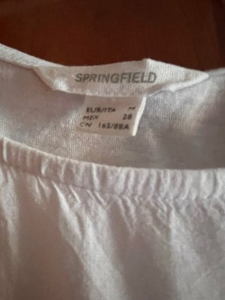 Falda larga rayas y blusa blanca