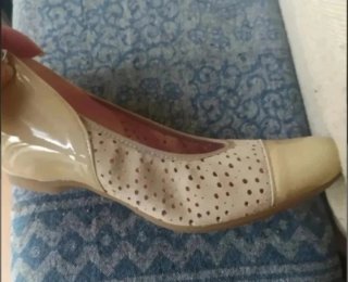 Zapatos Pitillos Beige Piel Mujer Talla 37