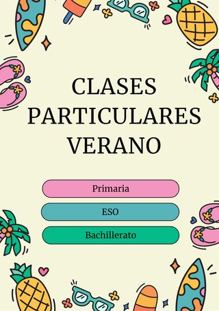 CLASES PARTICULARES VERANO
