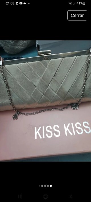 Lote Zapatos y Bolso Plata Talla 38