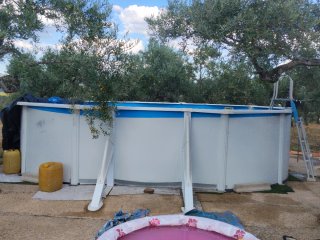 Piscina desmontable metal/plástico