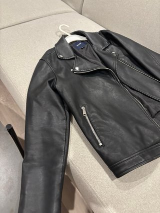 Chaqueta Biker Negra Mujer Kiabi