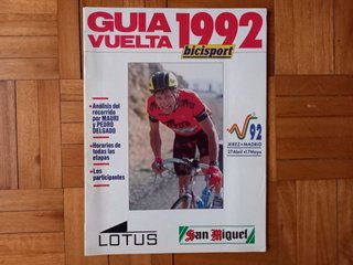 Revistas Guía Vuelta bicisport 1991-1992