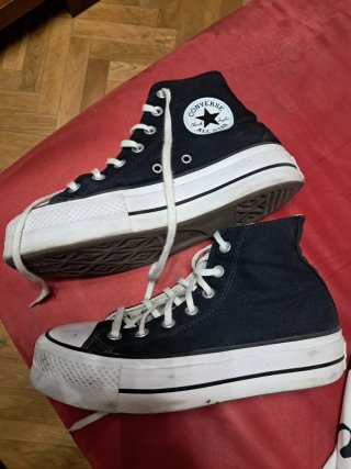Converse Bota Negra Plataforma