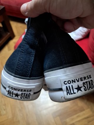 Converse Bota Negra Plataforma