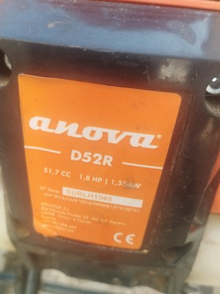 Desbrozadora Anova D52R con ruedas