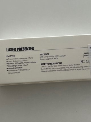 Presentador Láser PowerPoint Inalámbrico