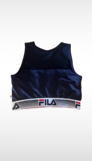 Top deportivo Fila azul con cut-out