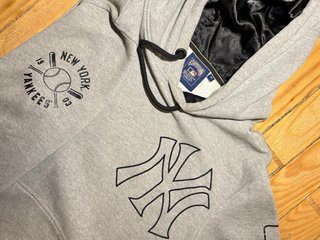 Sudadera New York Yankees Talla L Gris