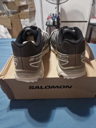 Zapatillas Salomon Talla 41.5 Marrón/Gris