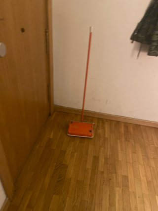 Limpiador de alfombras vintage naranja