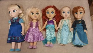 Pack 5 Muñecas Princesas Disney