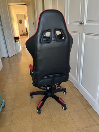 Silla Gaming BlitzWolf Negra y Roja