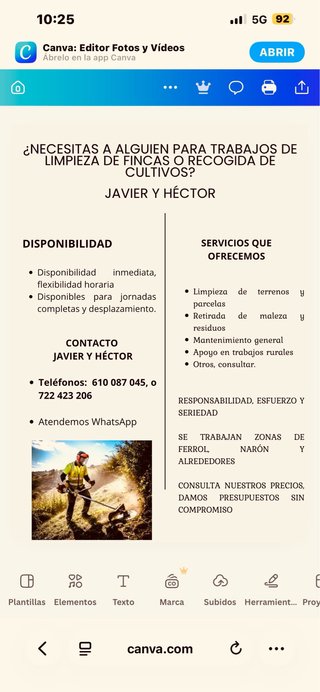 Se limpian fincas naves etc