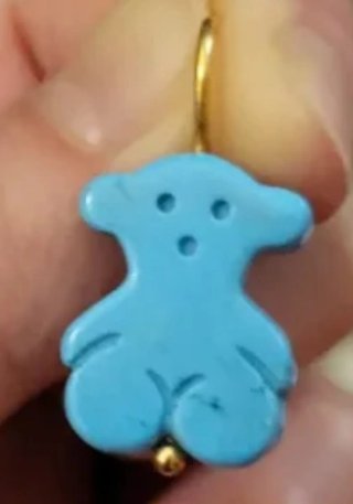 Pendientes Tous Tibet Turquesa gancho de Oro 18kl