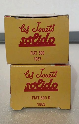 Modellini Fiat 500 e 600