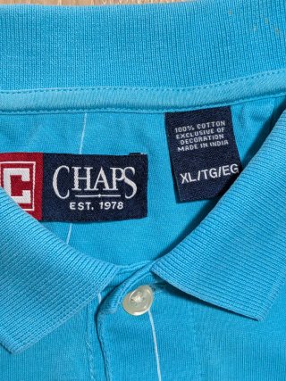 Polo Chaps Azul Talla XL