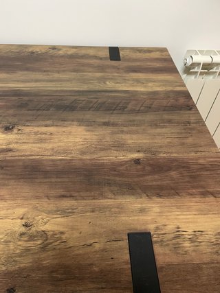 Mesa Comedor Madera y Metal 160x90