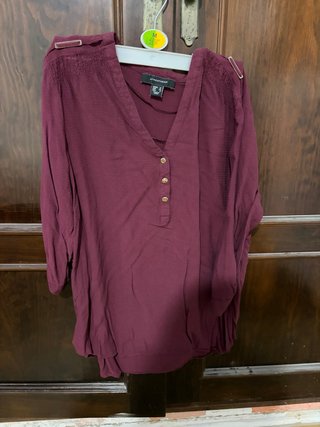 Camisa Atmosphere burdeos talla M