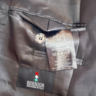Traje de hombre talla 54 negro  Shenior colección