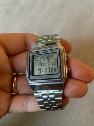 Orologio Casio World Time Argento relic A500we3437