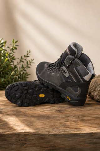 Botas negras trappeur trekking hombre | Botines