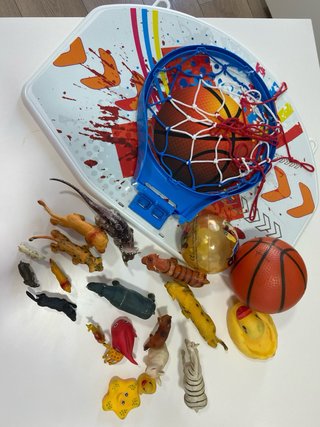 Lote Juguetes Niños: Animales, Baloncesto, Pokémon
