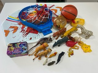 Lote Juguetes Niños: Animales, Baloncesto, Pokémon