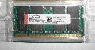 Ram DDR2 NUEVA 2Gb (PC2-6400) Yongxinsheng