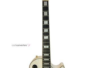 guitarra electrica epiphone ephipone les paul custom alpine white/emg het set