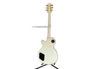 guitarra electrica epiphone ephipone les paul custom alpine white/emg het set