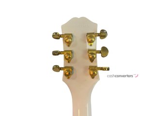 guitarra electrica epiphone ephipone les paul custom alpine white/emg het set