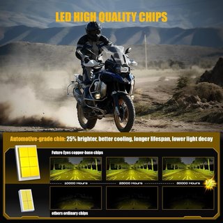 NUEVO! (260€) Faros LED Moto ECE E-Mark 120