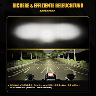 NUEVO! (260€) Faros LED Moto ECE E-Mark 120